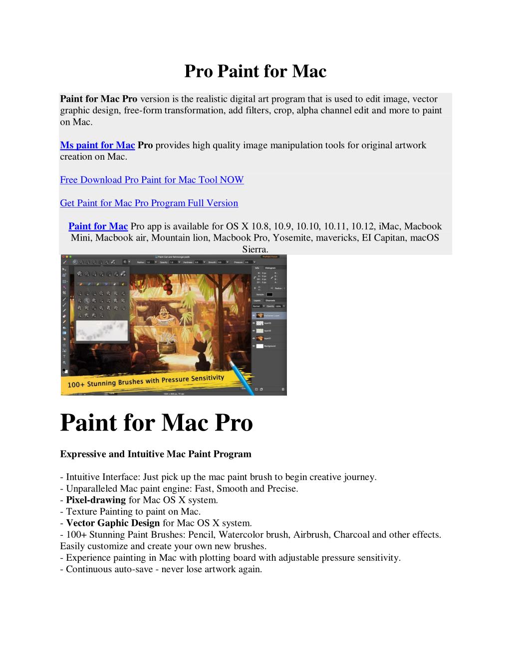 Paint download for mac